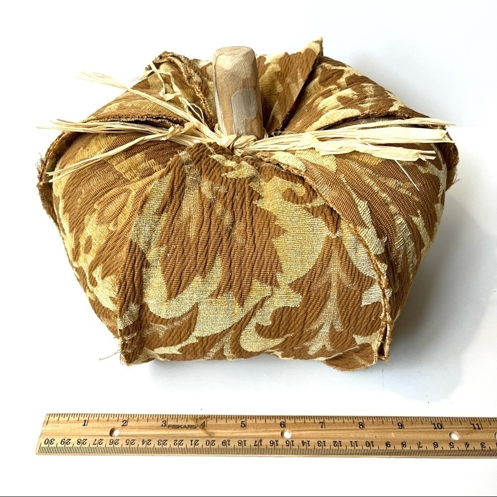 Fabric Gold Pumpkin